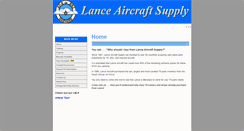 Desktop Screenshot of lanceaircraftsupply.com
