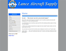 Tablet Screenshot of lanceaircraftsupply.com
